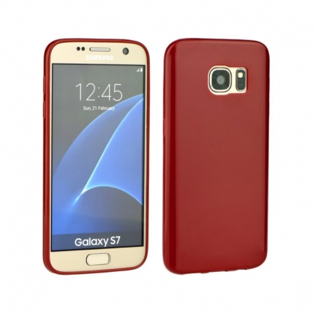 Husa SAMSUNG Galaxy J1 (2015) J100F - Silicon Candy (Rosu)