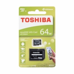 Card MicroSD 64GB + Adaptor (Clasa 10) M203 Toshiba