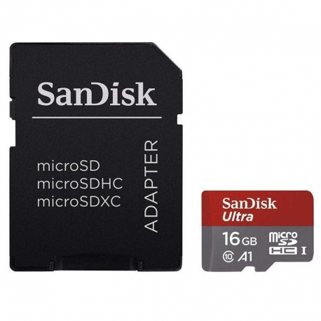 Card MicroSD 16GB + Adaptor (Clasa 10) SanDisk