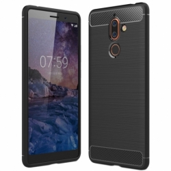 Husa NOKIA 7 Plus - Carbon (Negru) FORCELL