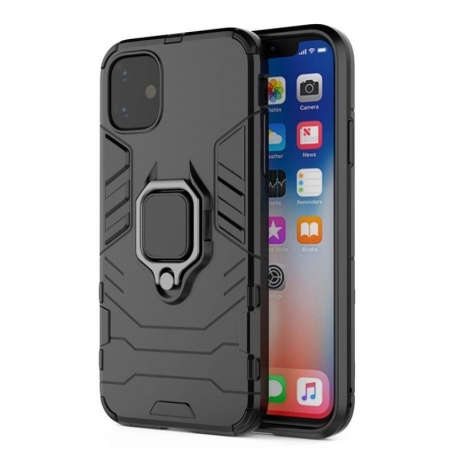 Husa APPLE iPhone 12 \ 12 Pro - Ring Armor (Negru)