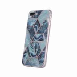 Husa HUAWEI P40 Pro - Geometric Marble (Bleumarin)