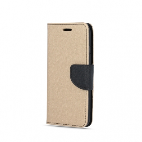 Husa SONY Xperia E5 - Fancy Book (Auriu&Negru)