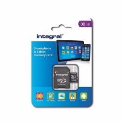 Card MicroSD 32GB + Adaptor (Clasa 10) Integral