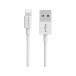 Cablu Date & Incarcare APPLE Lightning 2.4A (Alb) 1 Metru Borofone Bloom BX22