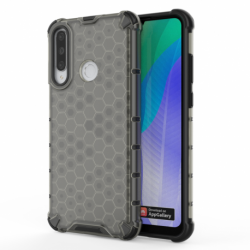 Husa HUAWEI Y6p - Gel TPU Honeycomb Armor (Negru)