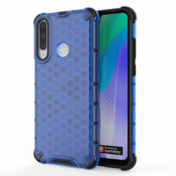 Husa HUAWEI Y6p - Gel TPU Honeycomb Armor (Albastru)