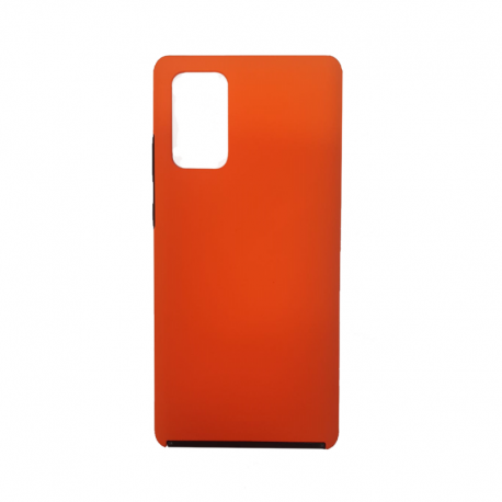 Husa SAMSUNG Galaxy S20 Ultra - 360 Grade Colored (Fata Silicon/Spate Plastic) Portocaliu Neon