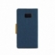 Husa APPLE iPhone 4\4S - Canvas Book (Bleumarin)