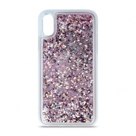 Husa APPLE iPhone 12 \12 Pro - Glitter Lichid (Violet)