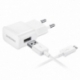 Incarcator Original SAMSUNG 1.55A + Cablu MicroUSB (Alb) EP-TA50EWE