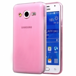 Husa SAMSUNG Galaxy Core Prime -  Ultra Slim (Roz Transparent)