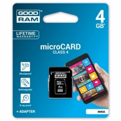 Card MicroSD 4GB Clasa 4 GoodRam