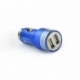 Incarcator Auto Bullet 3.1A cu 2 Porturi USB (Albastru) Blun