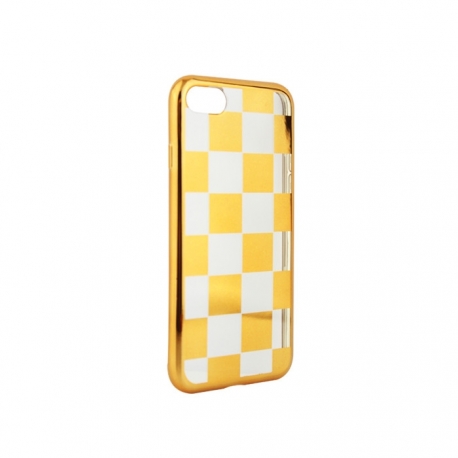 Husa HUAWEI P10 Lite - Electroplate Chess (Auriu)