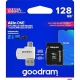 Card MicroSD 128GB + Adaptor Clasa 10 GoodRam