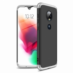 Husa MOTOROLA Moto G7 \ G7 Plus - GKK 360 Full Cover (Negru/Argintiu)