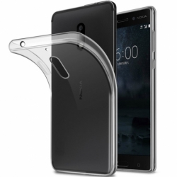 Set NOKIA 6 - Husa Ultra Slim (Transparent) + Folie de Protectie Forever