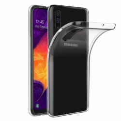 Set SAMSUNG Galaxy A50 \ A50s \ A30s - Husa Ultra Slim 0.5mm (Transparent) + Folie de Sticla 5D (Negru) Full Glue