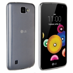 Set LG K4 (2017) - Husa Ultra Slim (Transparent) + Folie de Sticla Smart Glass