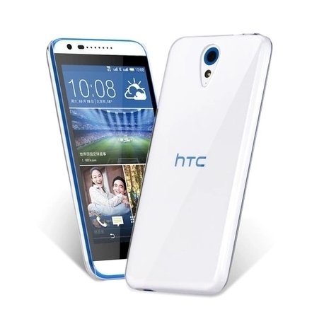 Set HTC Desire 620 - Husa Ultra Slim (Transparent) + Folie de Sticla securizata 9H TSS