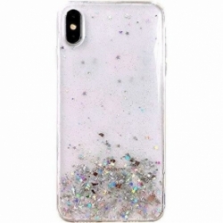 Husa SAMSUNG Galaxy M30s - Glitter Lichid Star (Transparent) Wozinsky