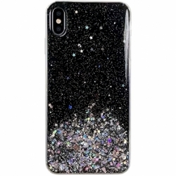 Husa SAMSUNG Galaxy M30s - Glitter Lichid Star (Negru) Wozinsky