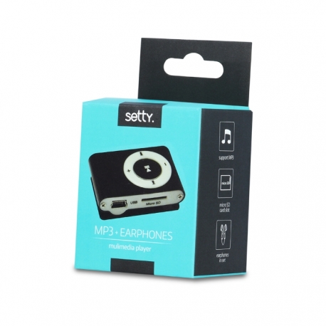 MP3 Player + Casti (Negru) Setty