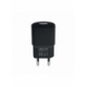 Incarcator Universal 1A + Cablu Textil 3in1 (MicroUSB/Lightning/Tip C) (Negru) Forever TC-01