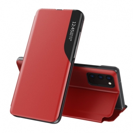 Husa pentru SAMSUNG Galaxy A52 (5G) \ A52s (5G) \ A52 (4G) - Leather View Case (Rosu)