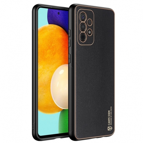 Husa pentru SAMSUNG Galaxy A52 (5G) \ A52s (5G) \ A52 (4G) - Leather Dux Ducis Yolo (Negru)