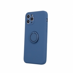 Husa pentru APPLE iPhone 13 - Ring Silicon Cover (Bleumarin)