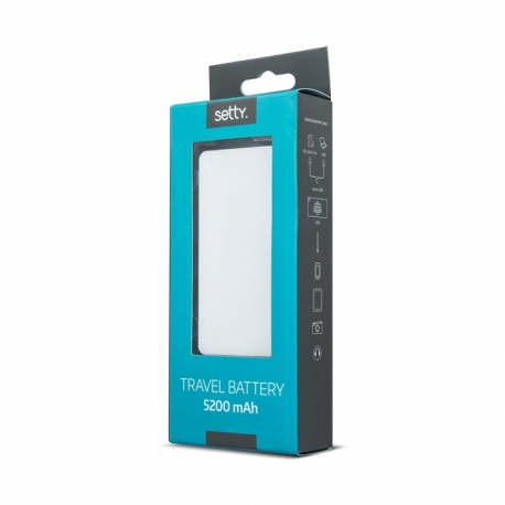 Baterie Externa 5200 mAh (Alb) Setty