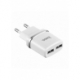 Incarcator 2.4A cu 2 Porturi USB + Cablu Tip C (Alb) C12 HOCO