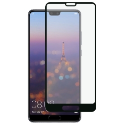 Folie de Sticla 5D HUAWEI P20 (Negru) Full Glue