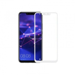 Folie de Sticla 5D HUAWEI Mate 20 Lite (Alb) Full Glue