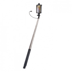 Selfie Stick Universal cu Cablu + Oglinda (Negru) MP-410 Forever