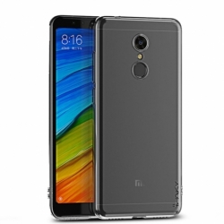 Husa XIAOMI RedMi 5 + Folie Siliconata Full Face (Transparent) Ipaky Effort