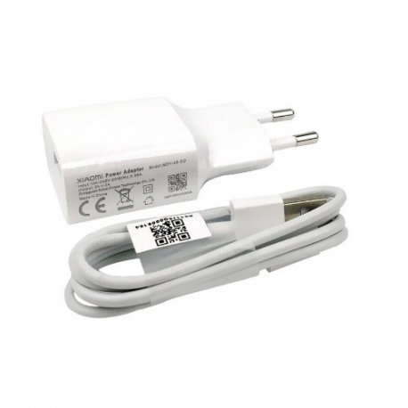 Incarcator Original XIAOMI 2A + Cablu MicroUSB (Alb) MDY-08-E0