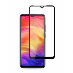 Folie de Sticla 5D Hybrid XIAOMI RedMi 7 (Negru) Full Glue