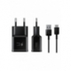 Incarcator Original 2A SAMSUNG EP-TA20EBE Fast Charge + Cablu MicroUSB (Negru) BULK