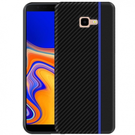 Husa SAMSUNG Galaxy J4 Plus 2018 - Carbon Moto (Negru/Albastru)