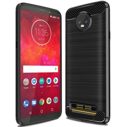 Husa LENOVO Moto Z3 - Carbon (Negru) FORCELL