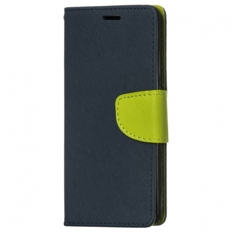 Husa Pentru MICROSOFT Lumia 550 - Leather Fancy TSS, Bleumarin