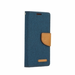 Husa Pentru LENOVO Vibe C - Denim Canvas TSS, Bleumarin