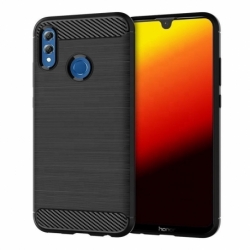 Husa Pentru HUAWEI Y7 2019 - Luxury Carbon TSS, Negru