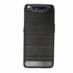 Husa SAMSUNG Galaxy A80 / A90 - Luxury Carbon TSS, Negru