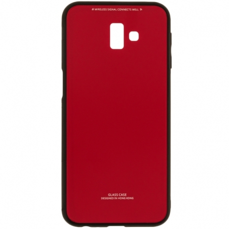 Husa Pentru SAMSUNG Galaxy J6 Plus 2018 - Luxury Glass TSS, Rosu