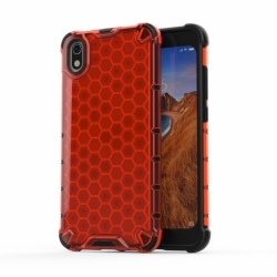 Husa XIAOMI RedMi 7A - Luxury Honeycomb Armor TSS, Rosu