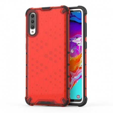 Husa SAMSUNG Galaxy A70 \ A70s - Gel TPU Honeycomb Armor (Rosu)